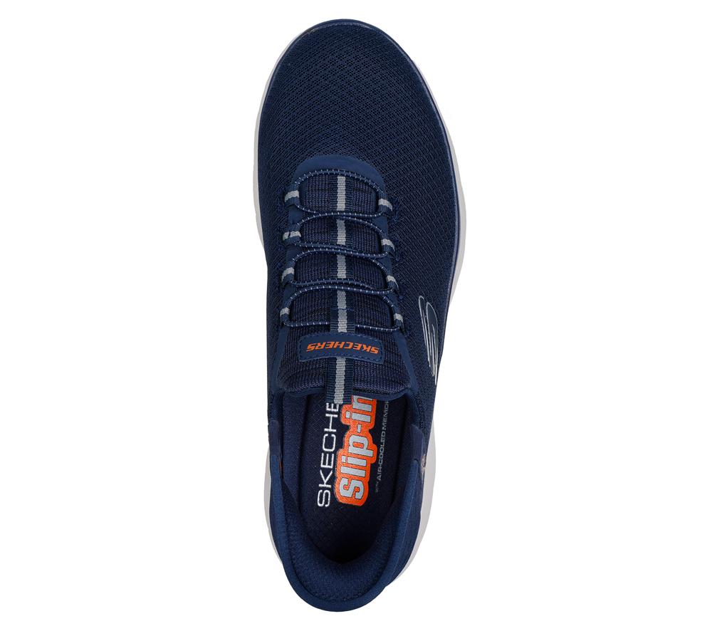 Men Skechers Slip-ins: Summits - High Range Slip On Shoes Navy  USA |  4160-QCUXO