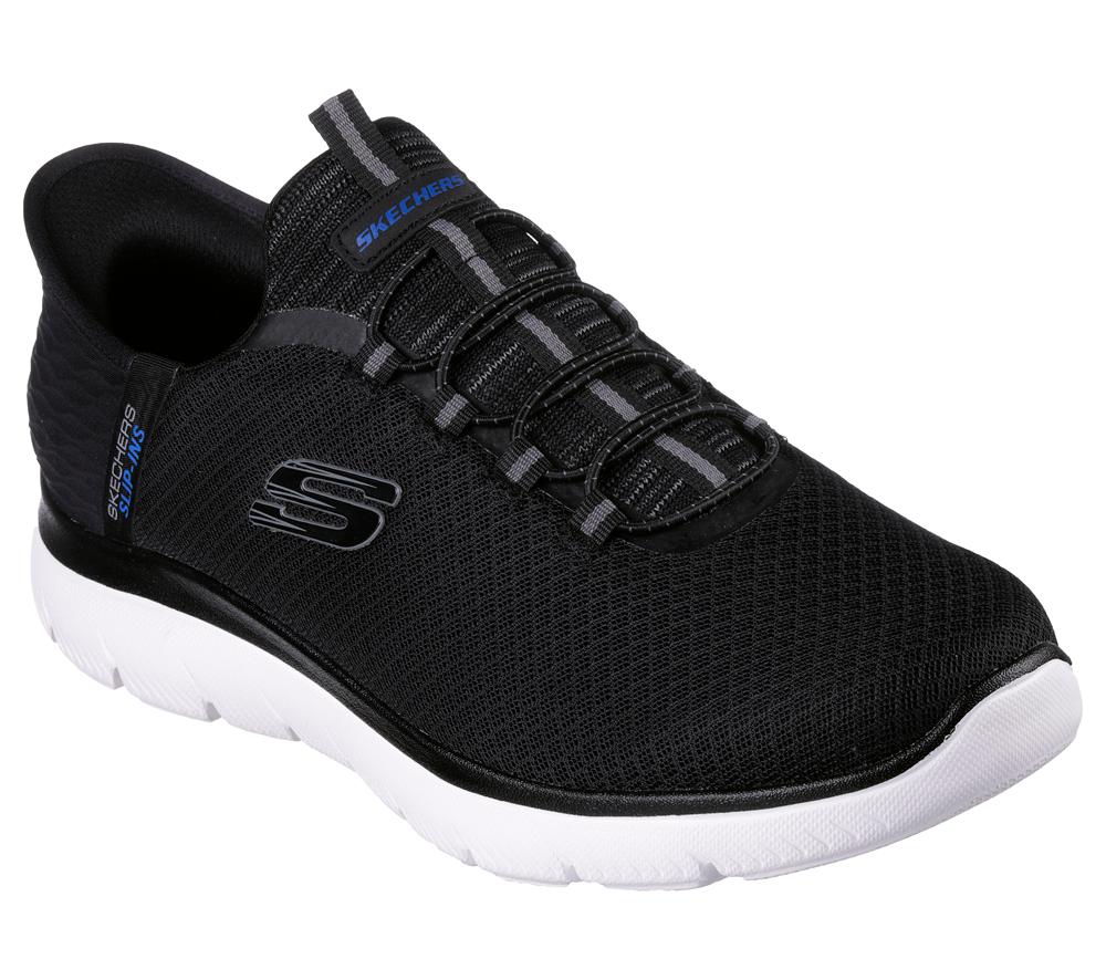 Men Skechers Slip-ins: Summits - High Range Slip On Shoes Black  USA |  7128-YCLWU