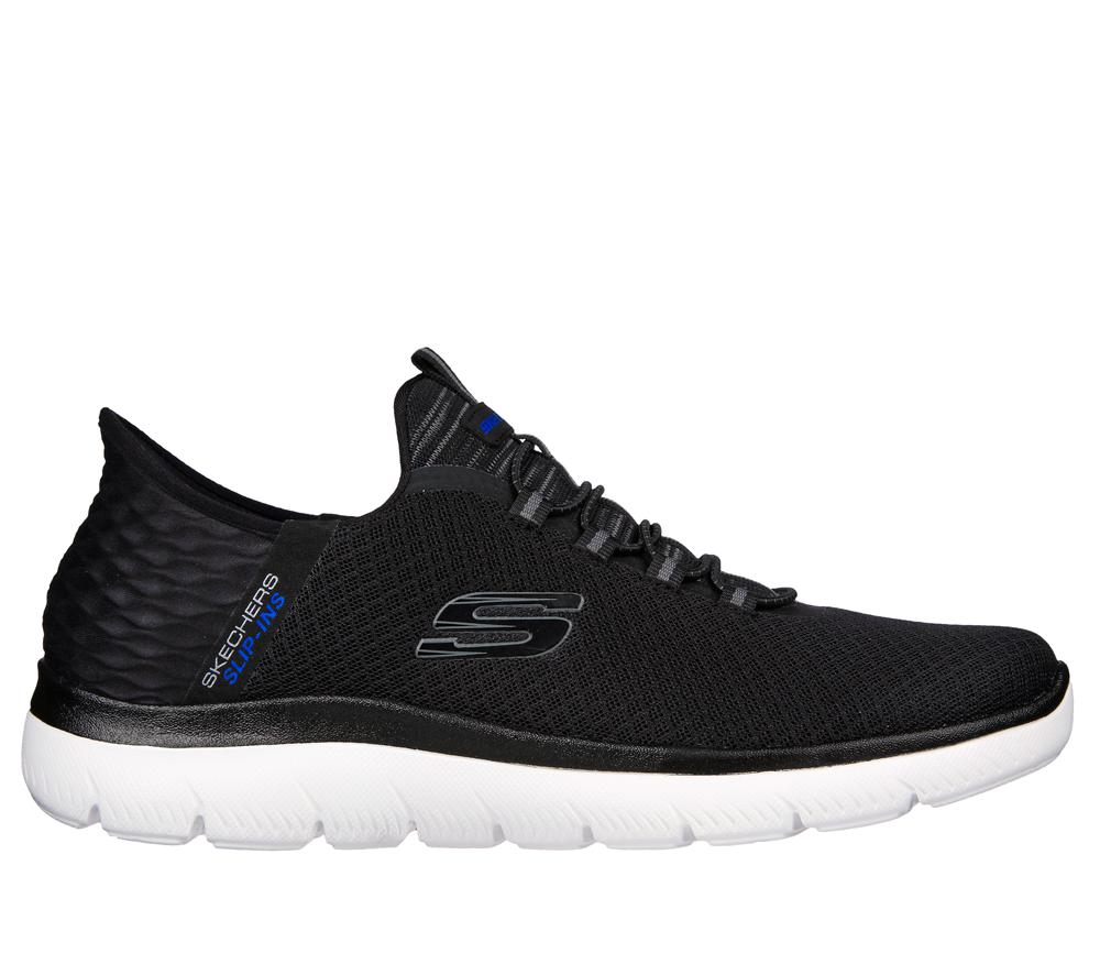 Men Skechers Slip-ins: Summits - High Range Slip On Shoes Black  USA |  7128-YCLWU