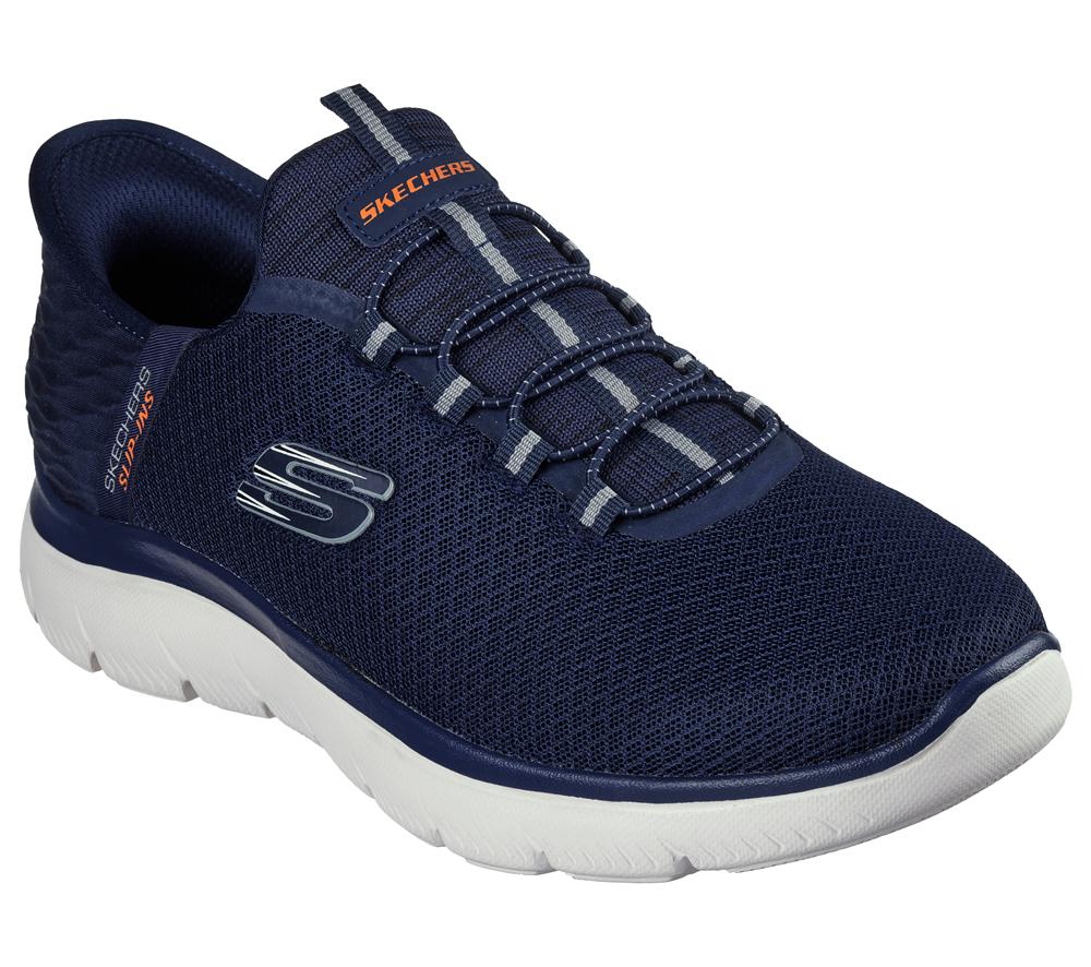 Men Skechers Slip-ins: Summits - High Range Hands Free Slip Ins Navy  USA |  3512-JGHOA