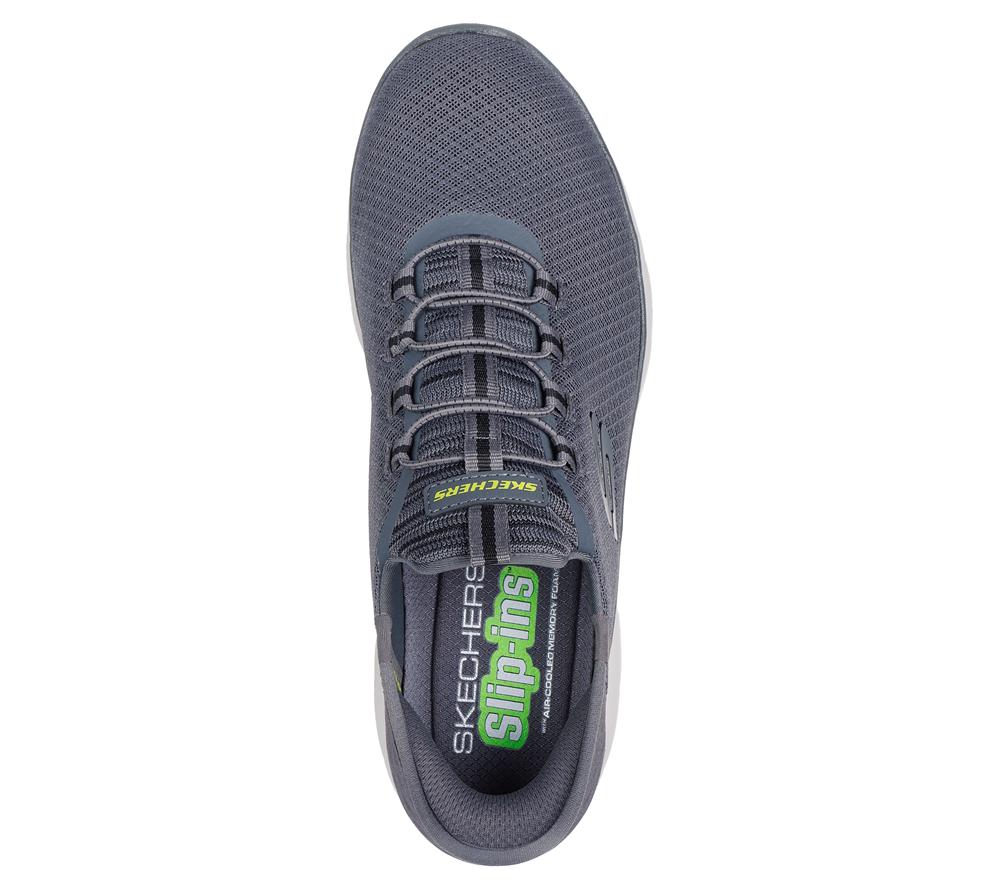 Men Skechers Slip-ins: Summits - High Range Hands Free Slip Ins Charcoal  USA |  8207-OXFZC