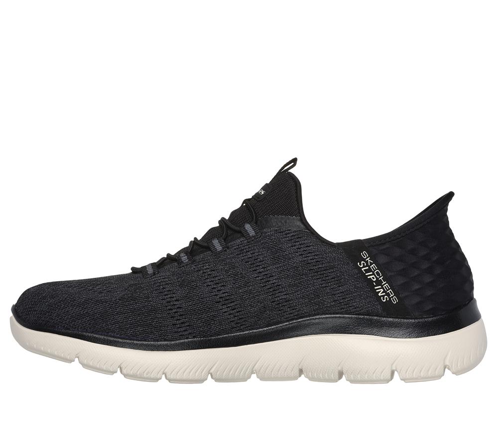 Men Skechers Slip-ins: Summits - Key Pace Hands Free Slip Ins Black  USA |  2593-YLQPN