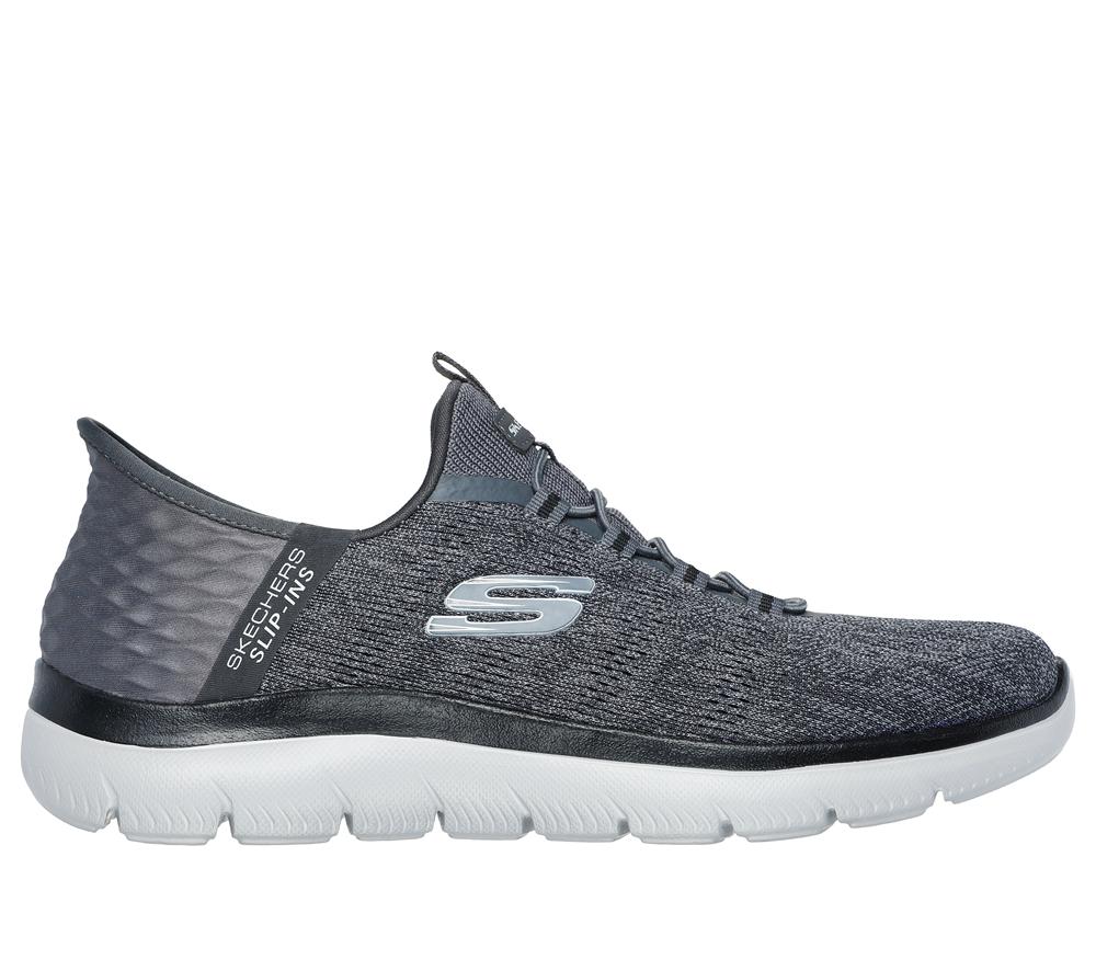 Men Skechers Slip-ins: Summits - Key Pace Sneakers Charcoal / Black  USA |  3806-VEFYA