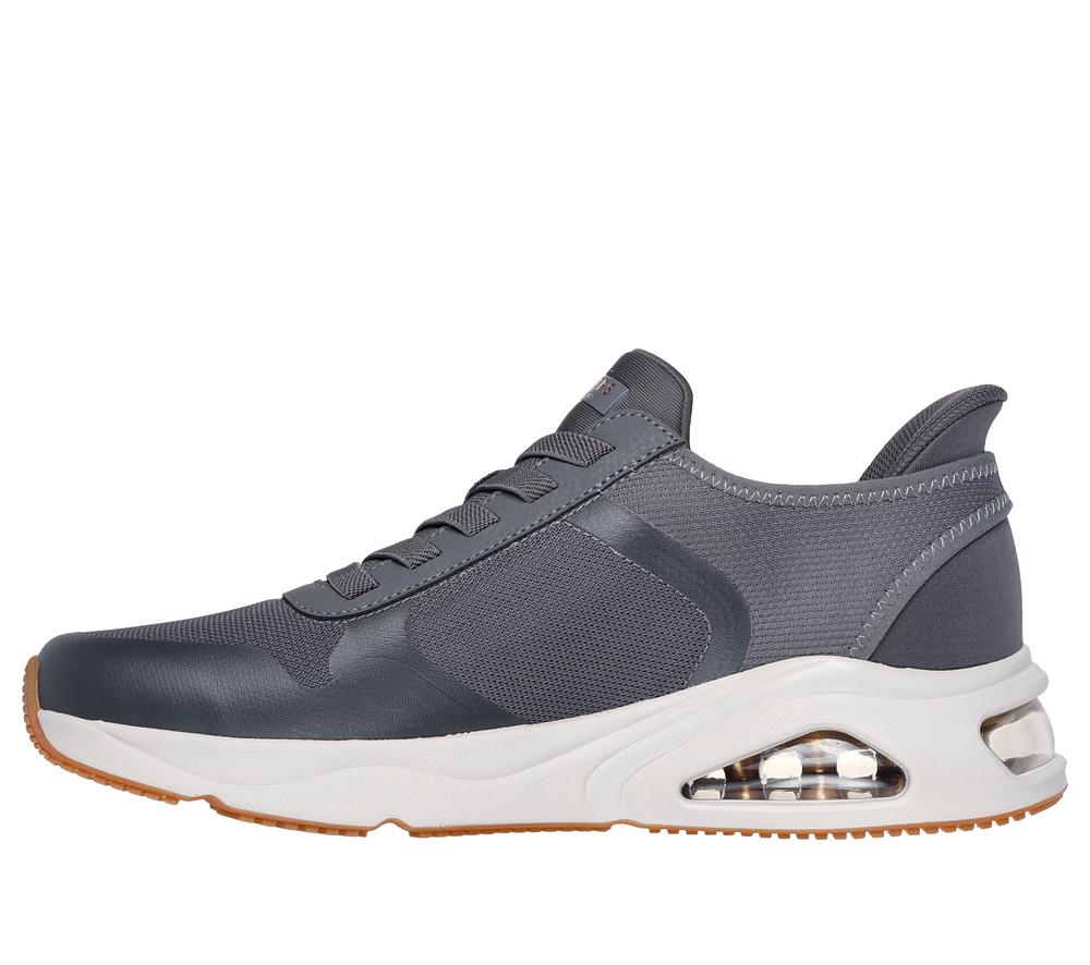 Men Skechers Slip-ins: Tres-Air Uno - Necessairy Hands Free Slip Ins Charcoal  USA |  1987-WUDCR