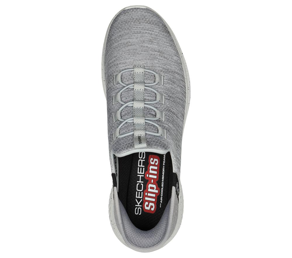 Men Skechers Slip-ins: Ultra Flex 3.0 - Right Away Sneakers Grey  USA |  9452-JNDVP