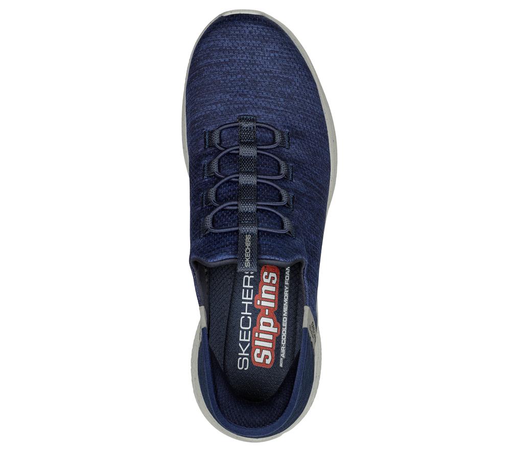 Men Skechers Slip-ins: Ultra Flex 3.0 - Right Away Slip On Shoes Navy  USA |  4018-VZGMW