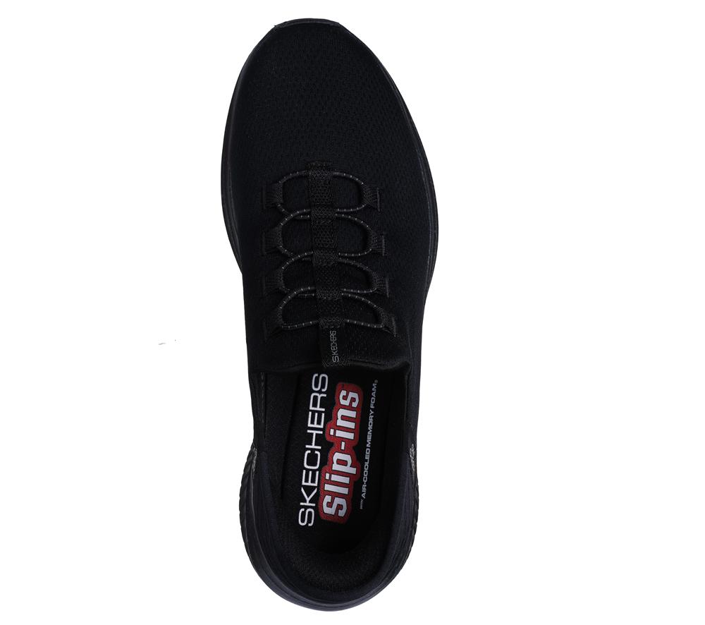Men Skechers Slip-ins: Ultra Flex 3.0 - Right Away Slip On Shoes Black  USA |  7386-RAIDV