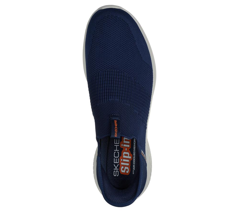Men Skechers Slip-ins: Ultra Flex 3.0 - Smooth Step Slip On Shoes Navy  USA |  1254-TRKMP