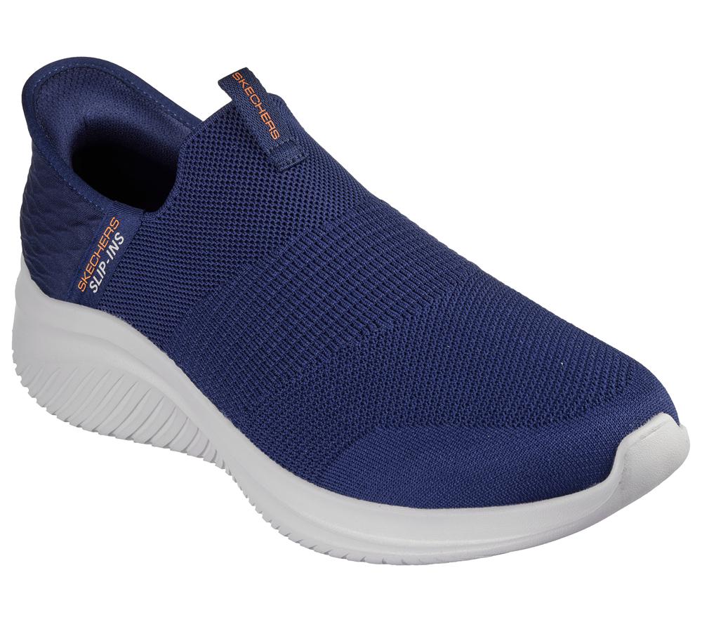 Men Skechers Slip-ins: Ultra Flex 3.0 - Smooth Step Slip On Shoes Navy  USA |  1254-TRKMP