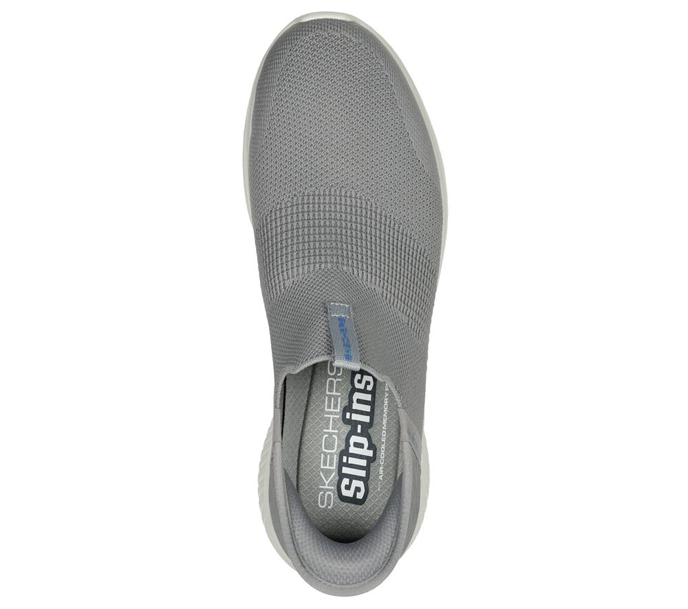 Men Skechers Slip-ins: Ultra Flex 3.0 - Smooth Step Slip On Shoes Grey  USA |  3586-FOMDL