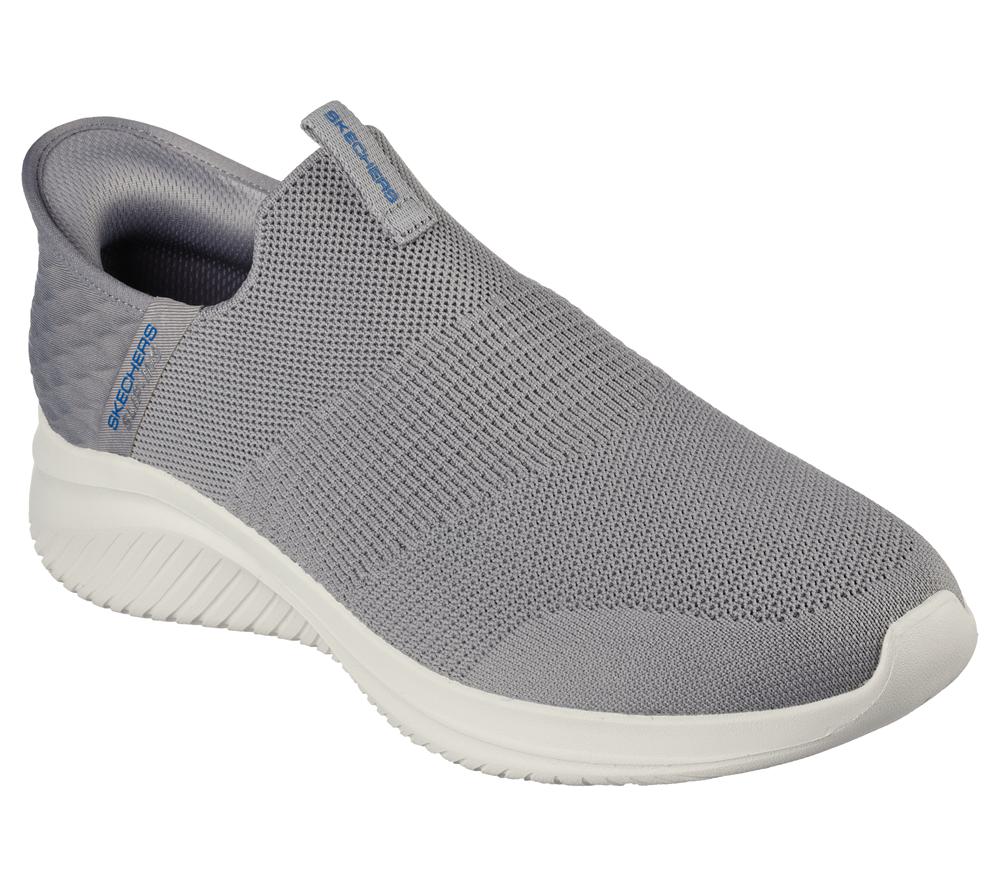 Men Skechers Slip-ins: Ultra Flex 3.0 - Smooth Step Slip On Shoes Grey  USA |  3586-FOMDL