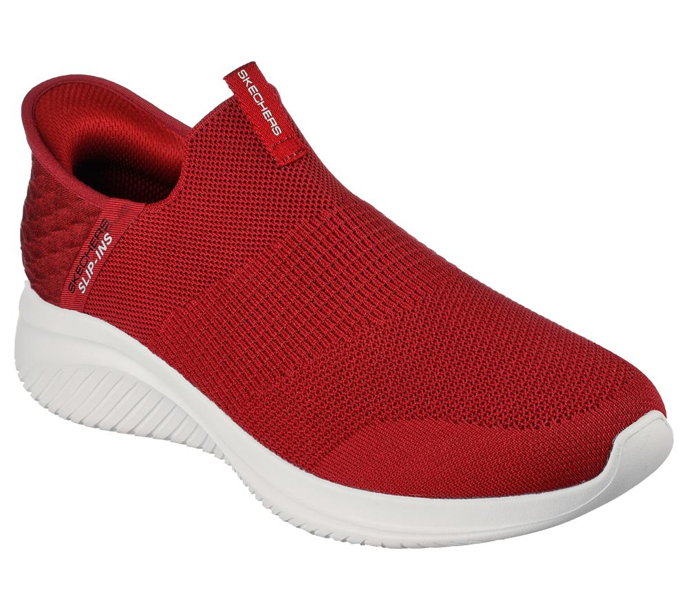 Men Skechers Slip-ins: Ultra Flex 3.0 - Smooth Step Slip On Shoes Burgundy  USA |  1390-WCDYZ