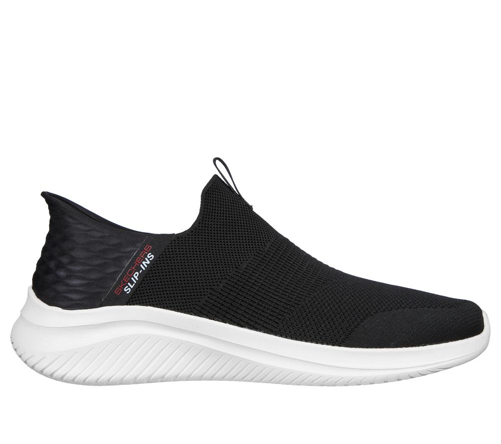 Men Skechers Slip-ins: Ultra Flex 3.0 - Smooth Step Hands Free Slip Ins Black  USA |  8731-FCOIL