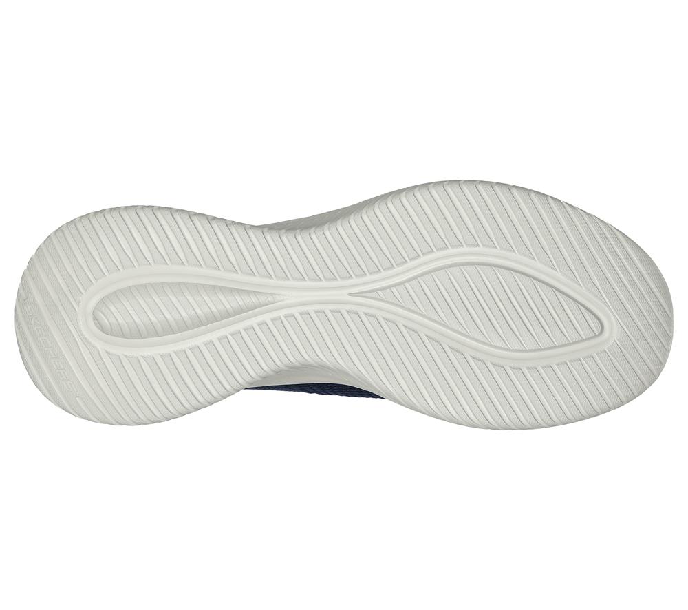 Men Skechers Slip-ins: Ultra Flex 3.0 - Viewpoint Slip On Shoes Navy / Orange  USA |  3564-HCROZ
