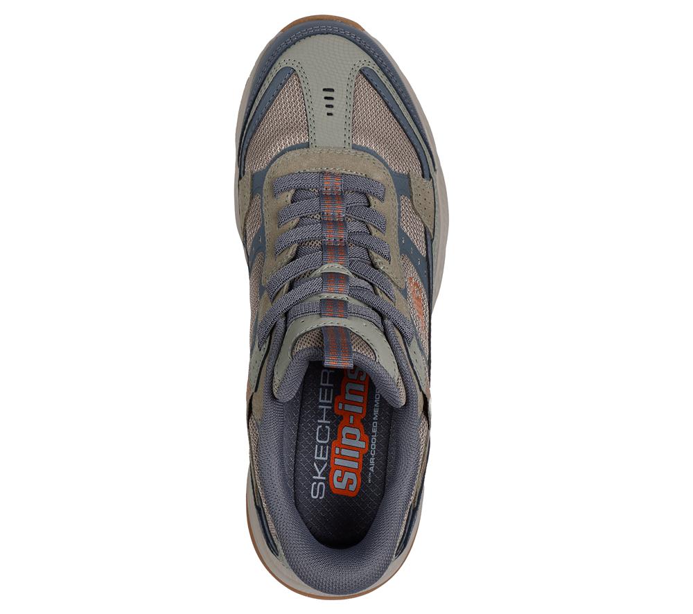Men Skechers Slip-ins: Vigor AT Hands Free Slip Ins Olive / Gray  USA |  7103-EADNO