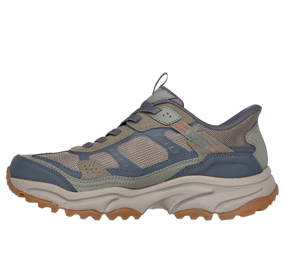 Men Skechers Slip-ins: Vigor AT Hands Free Slip Ins Olive / Gray  USA |  7103-EADNO