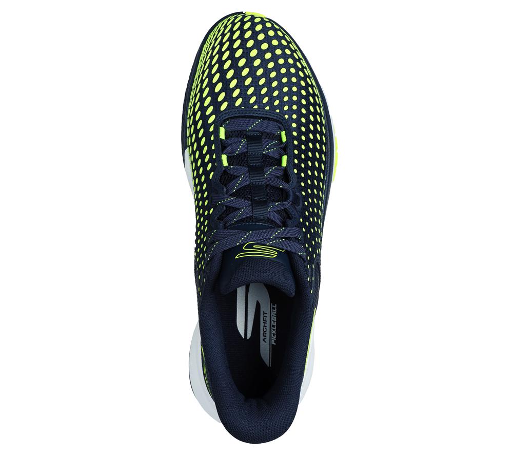 Men Skechers Slip-ins: Viper Court Elite Hands Free Slip Ins Navy / Yellow  USA |  1905-WJVQE
