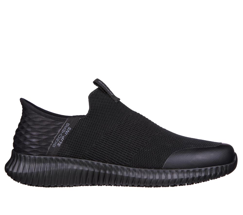 Men Skechers Slip-ins Work: Cessnock - Rylind Hands Free Slip Ins Black  USA |  8409-NIMZY