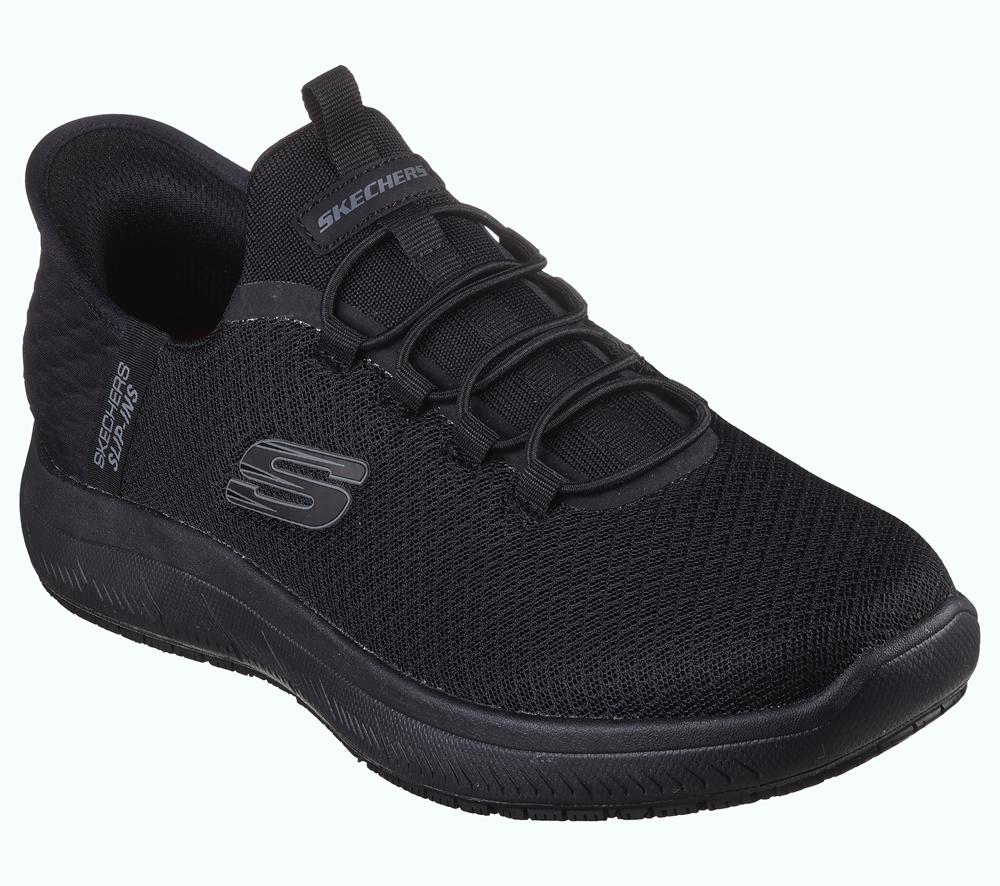 Men Skechers Slip-ins Work Slip-Resistant: Summits - Colsin Work Shoes Black  USA |  5361-HZROW