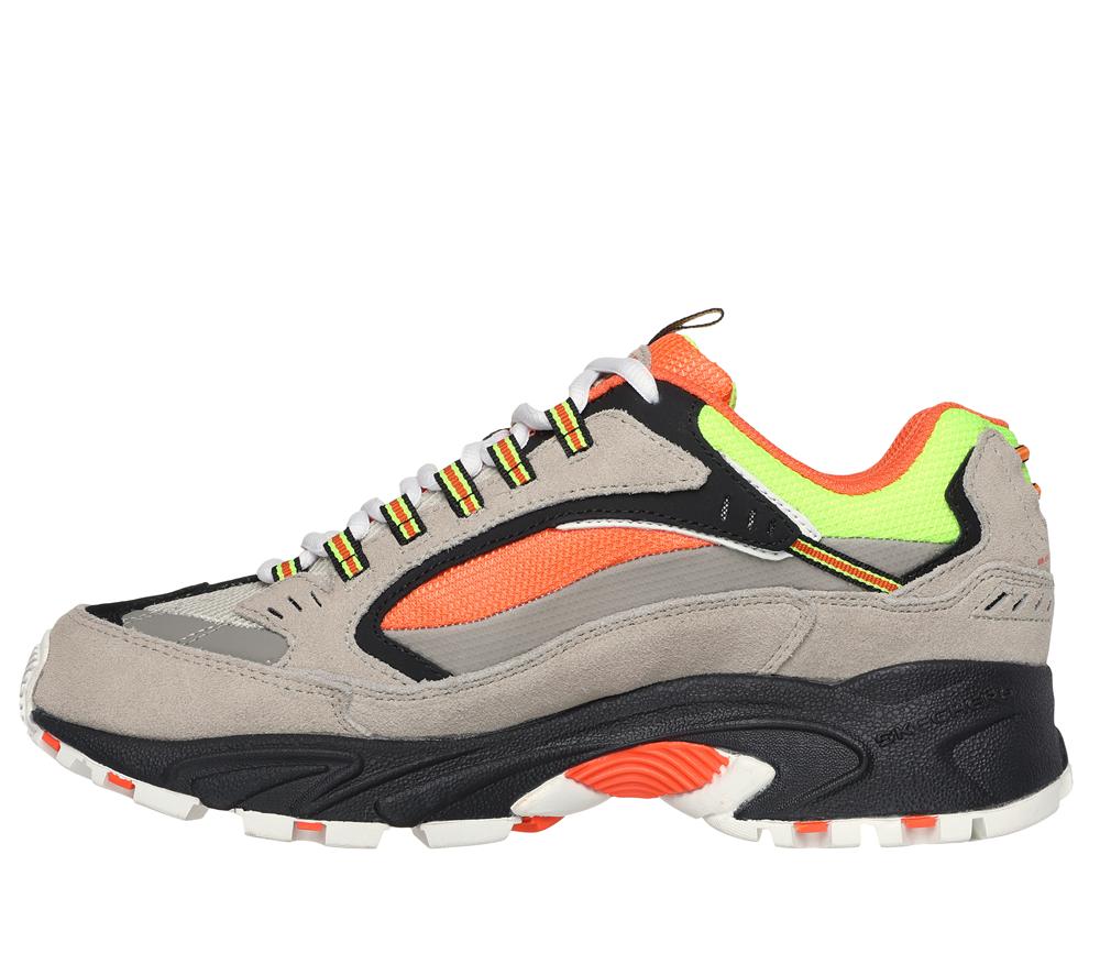Men Skechers Snoop Dogg: Stamina - Snoop '91 Lace Up Grey / Orange  USA |  1058-DMUQB