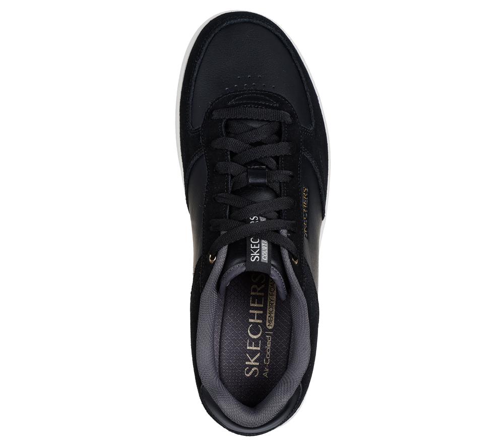 Men Skechers Sport Court 2.0 - Yaros Sneakers Black / Natural  USA |  0314-YXEWM