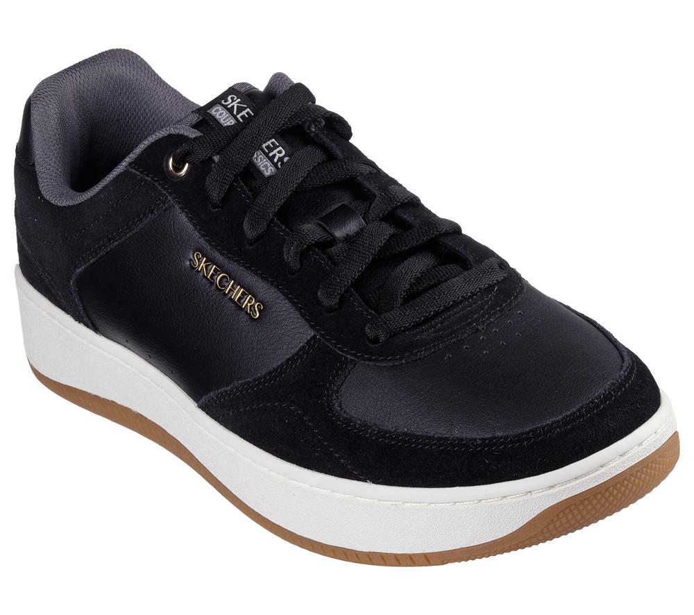 Men Skechers Sport Court 2.0 - Yaros Sneakers Black / Natural  USA |  0314-YXEWM