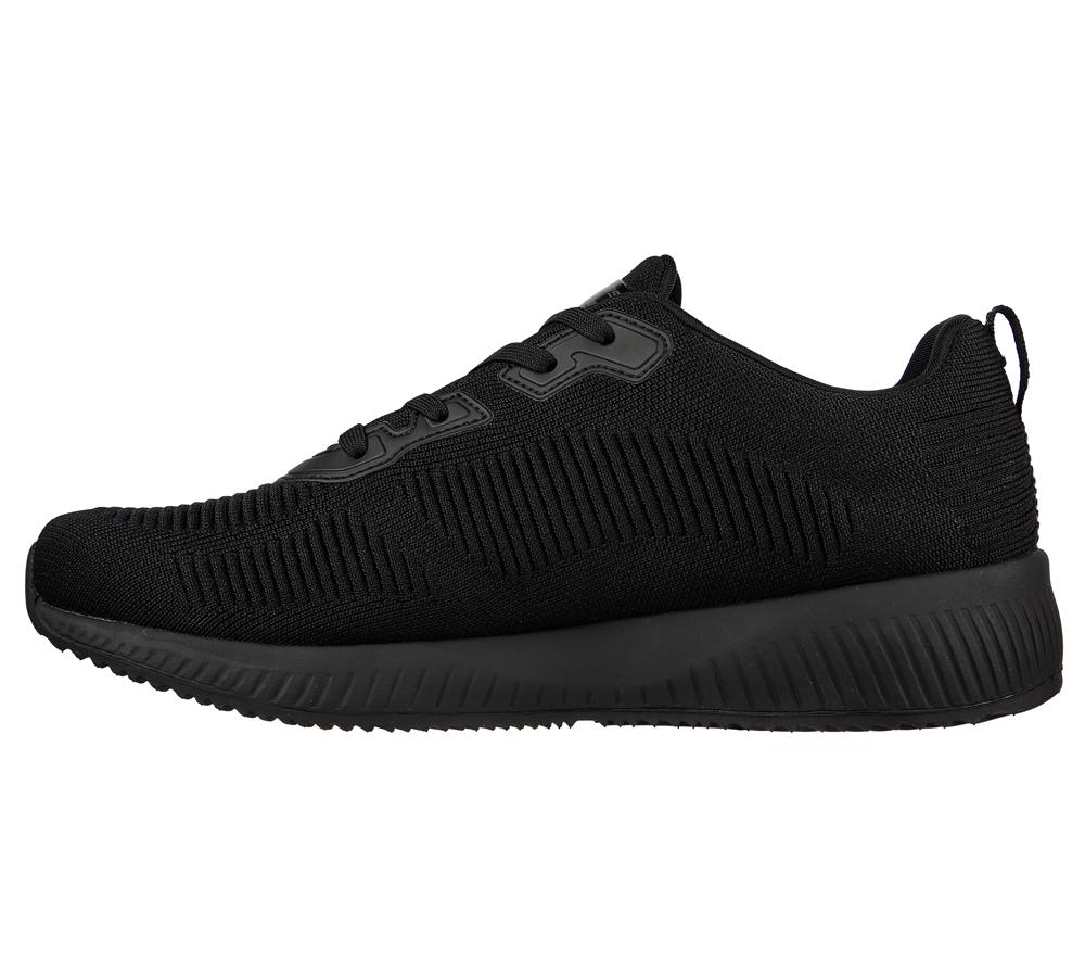 Men Skechers Squad Lace Up Black  USA |  0253-IAVBW