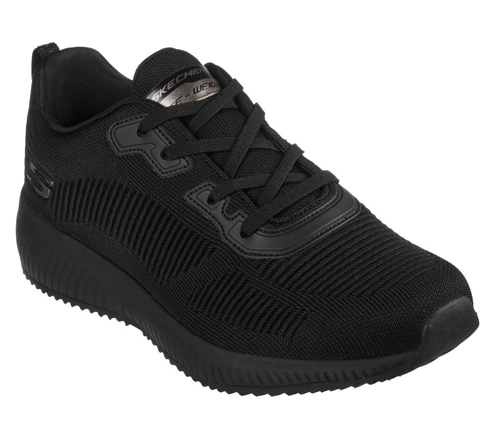 Men Skechers Squad Sneakers Black  USA |  6489-WYESX