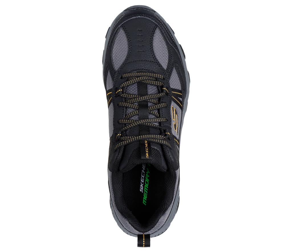 Men Skechers Stamina AT - Upper Stitch Lace Up Black / Charcoal  USA |  3478-GXDMS