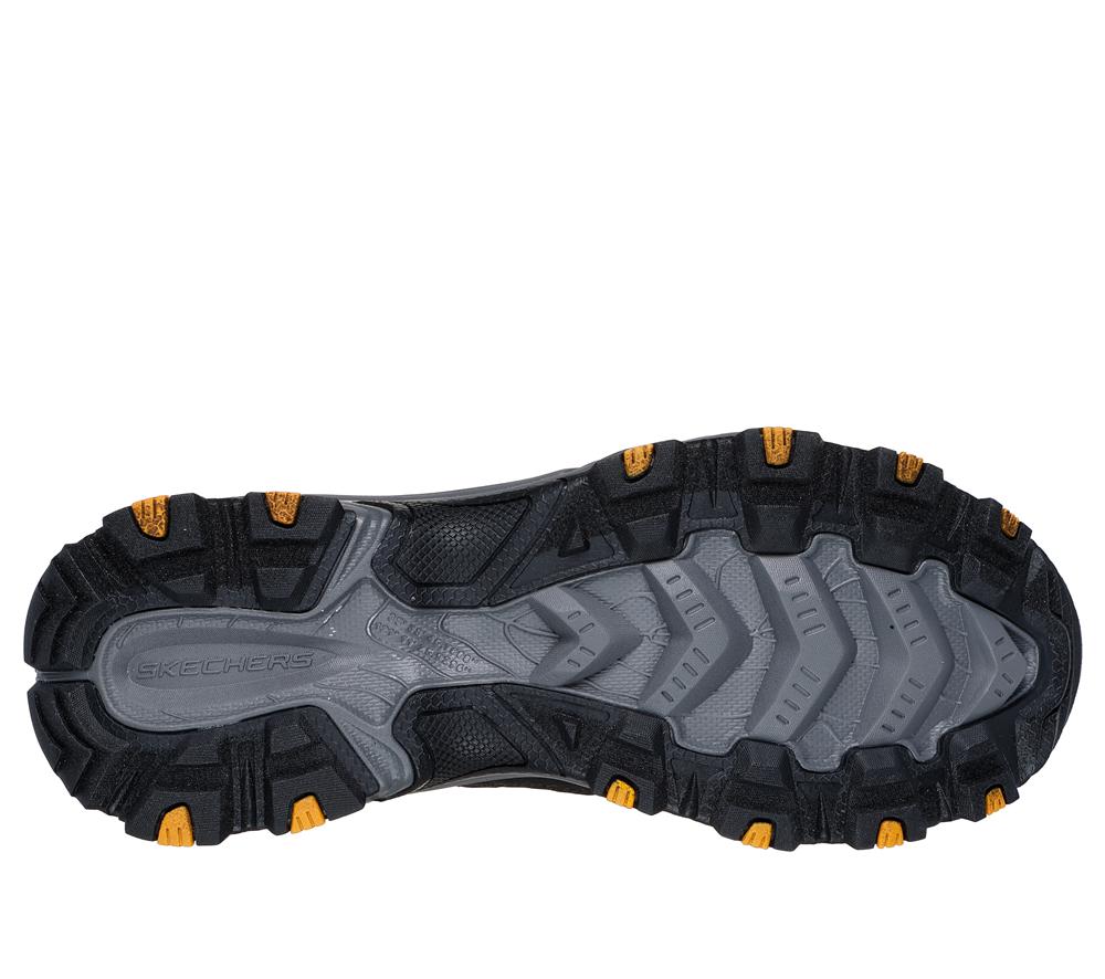 Men Skechers Stamina AT - Upper Stitch Lace Up Black / Charcoal  USA |  3478-GXDMS
