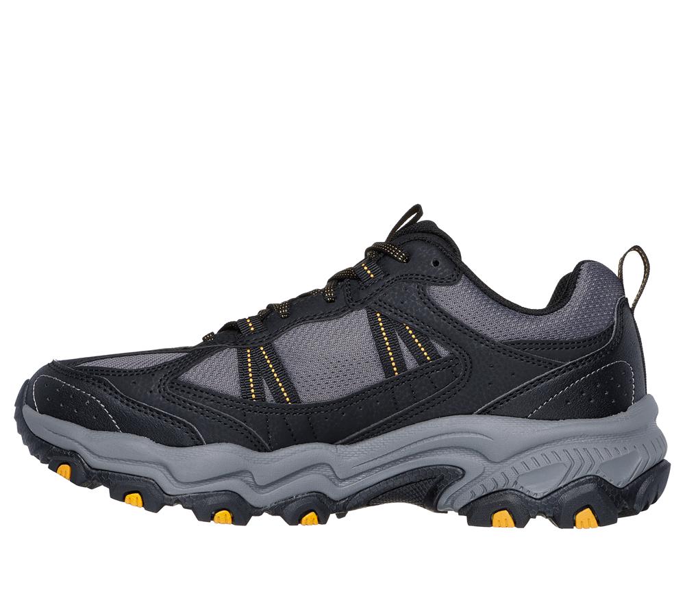 Men Skechers Stamina AT - Upper Stitch Lace Up Black / Charcoal  USA |  3478-GXDMS
