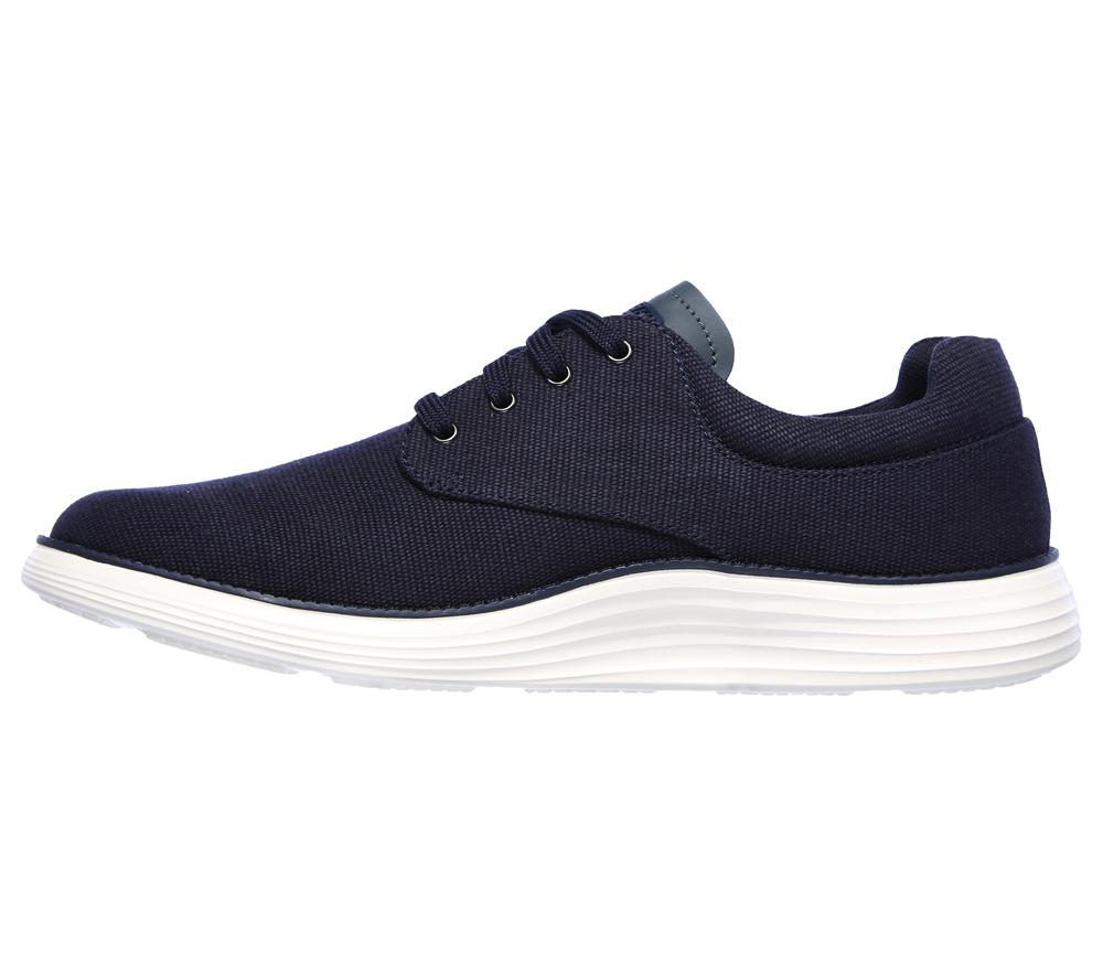 Men Skechers Status 2.0 - Burbank Smart Shoes Navy  USA |  4071-EVLOX