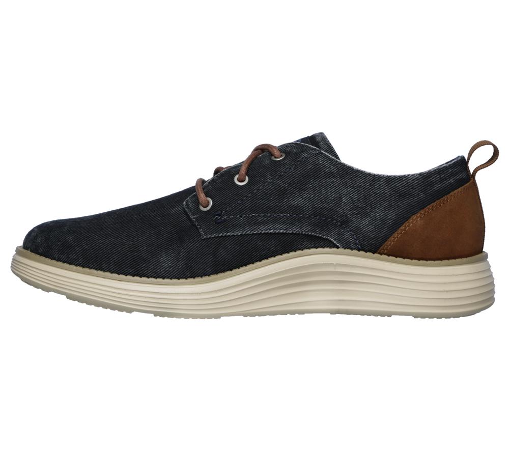 Men Skechers Status 2.0 - Pexton Sneakers Navy  USA |  6123-ODAWP