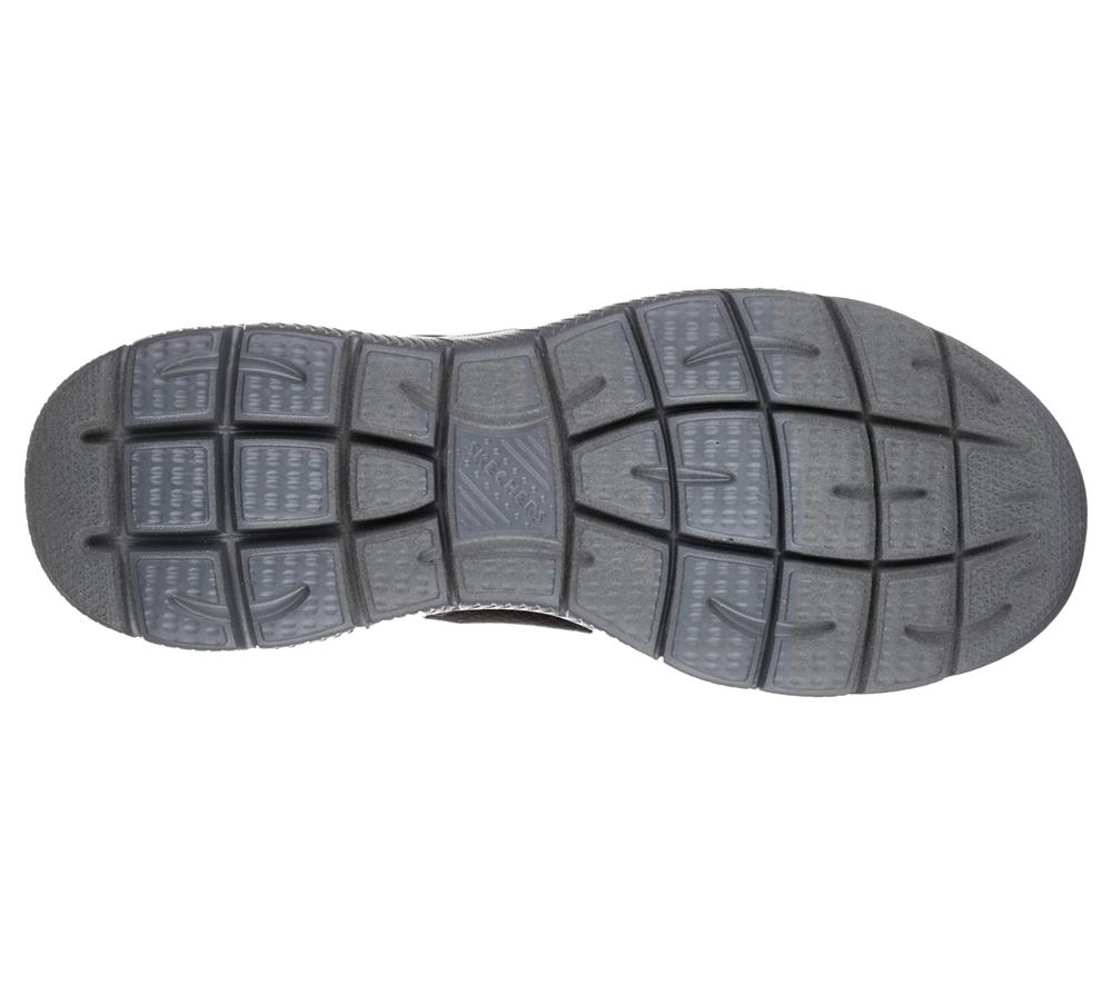 Men Skechers Summits Slip On Shoes Black / Charcoal  USA |  1945-KLFYV
