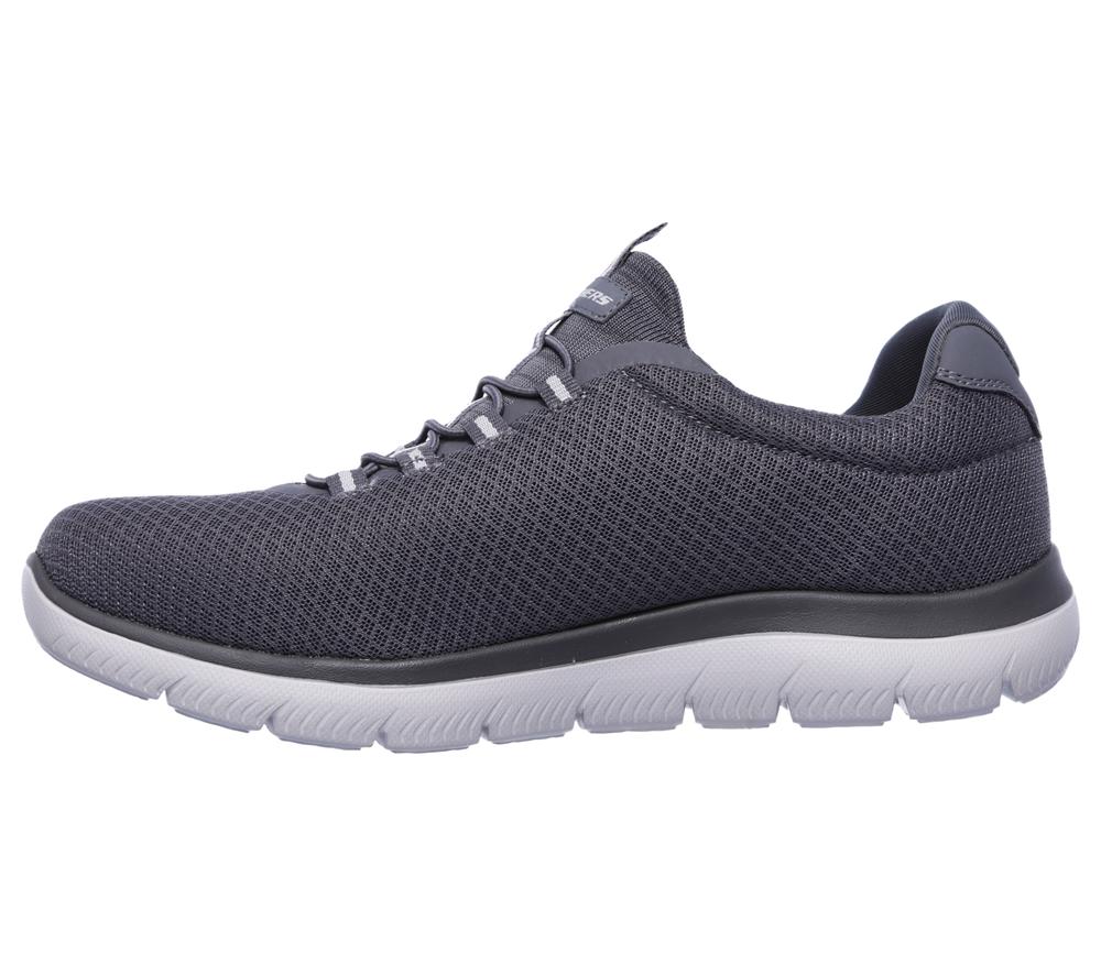 Men Skechers Summits Slip On Shoes Charcoal  USA |  2801-SZYGO