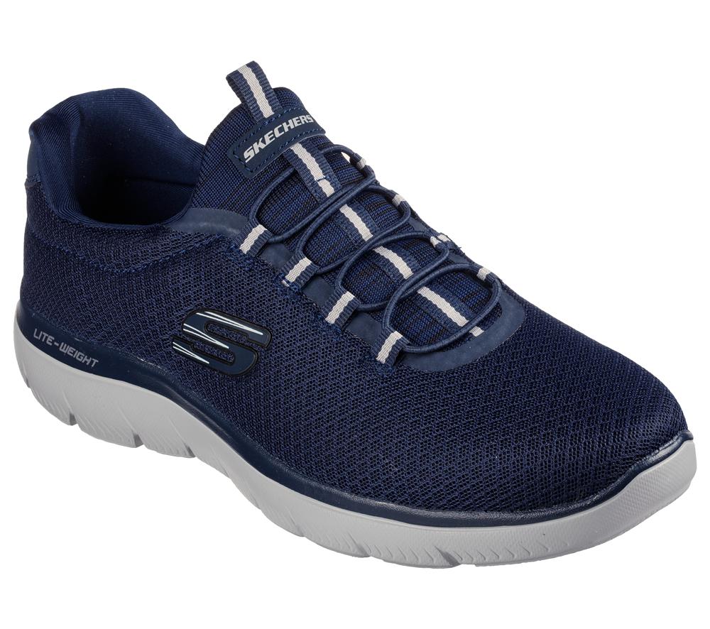 Men Skechers Summits Sneakers Navy  USA |  4782-ODZAY