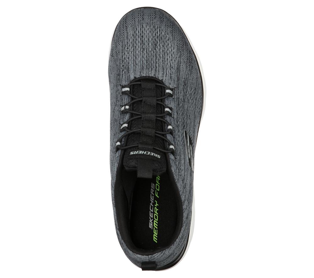 Men Skechers Summits - Louvin Slip On Shoes Black / White  USA |  6271-YZMRV