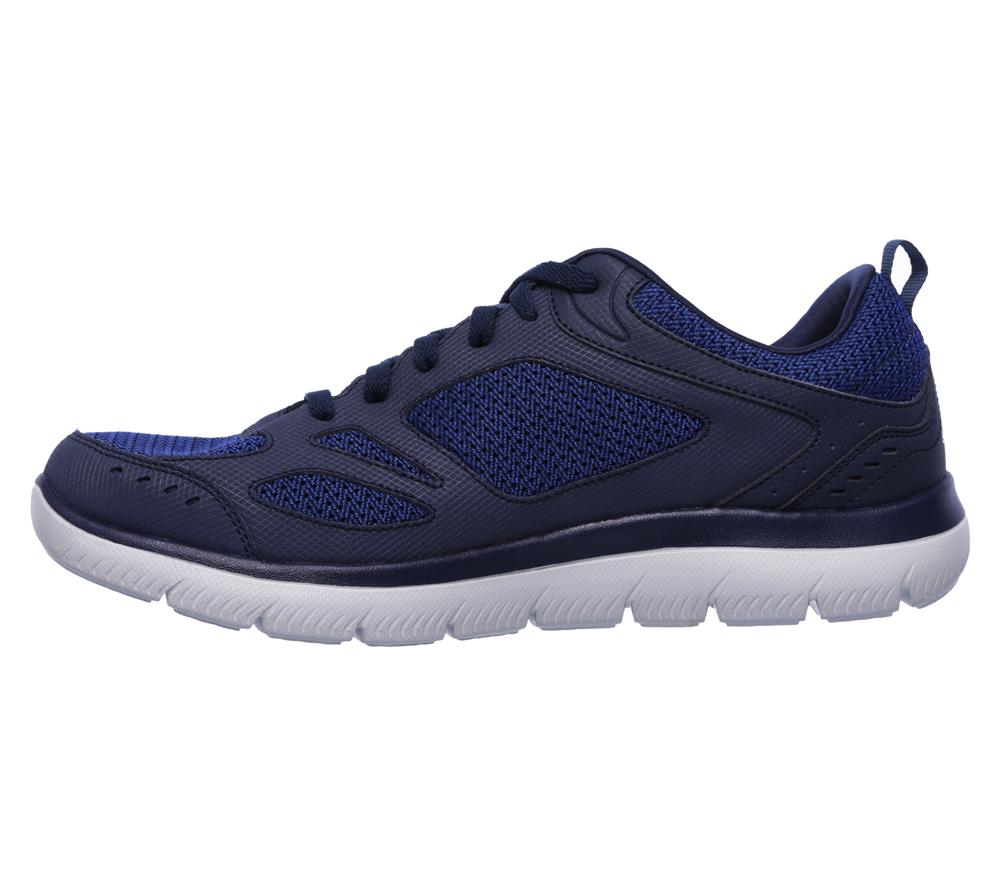 Men Skechers Summits - South Rim Lace Up Navy  USA |  3846-WCDGB