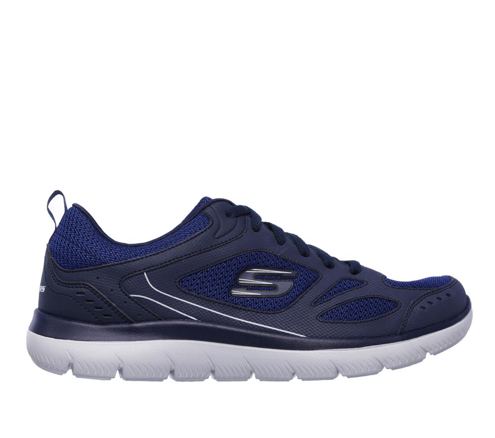 Men Skechers Summits - South Rim Lace Up Navy  USA |  3846-WCDGB