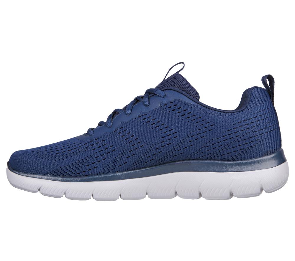 Men Skechers Summits - Torre Sneakers Navy / Gray  USA |  3417-OFNSW