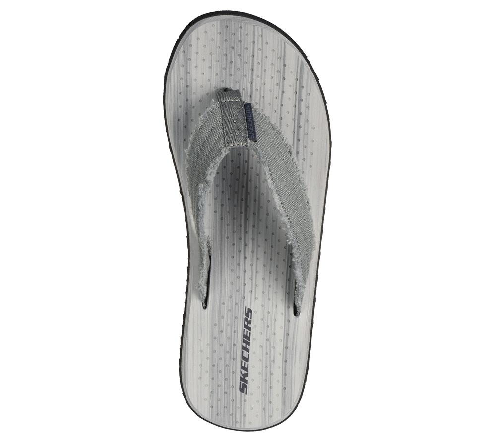 Men Skechers Tantric - Fritz Canvas Shoes Grey  USA |  6587-EBYIZ