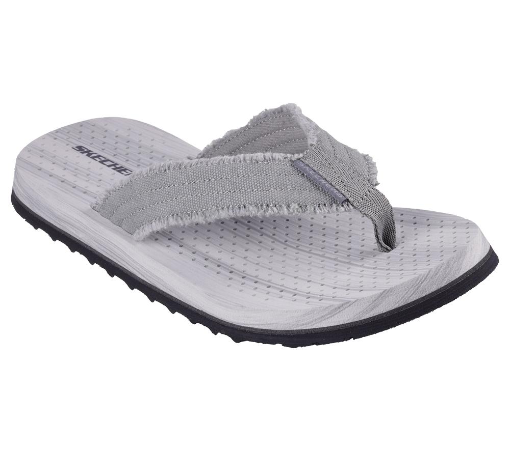 Men Skechers Tantric - Fritz Canvas Shoes Grey  USA |  6587-EBYIZ