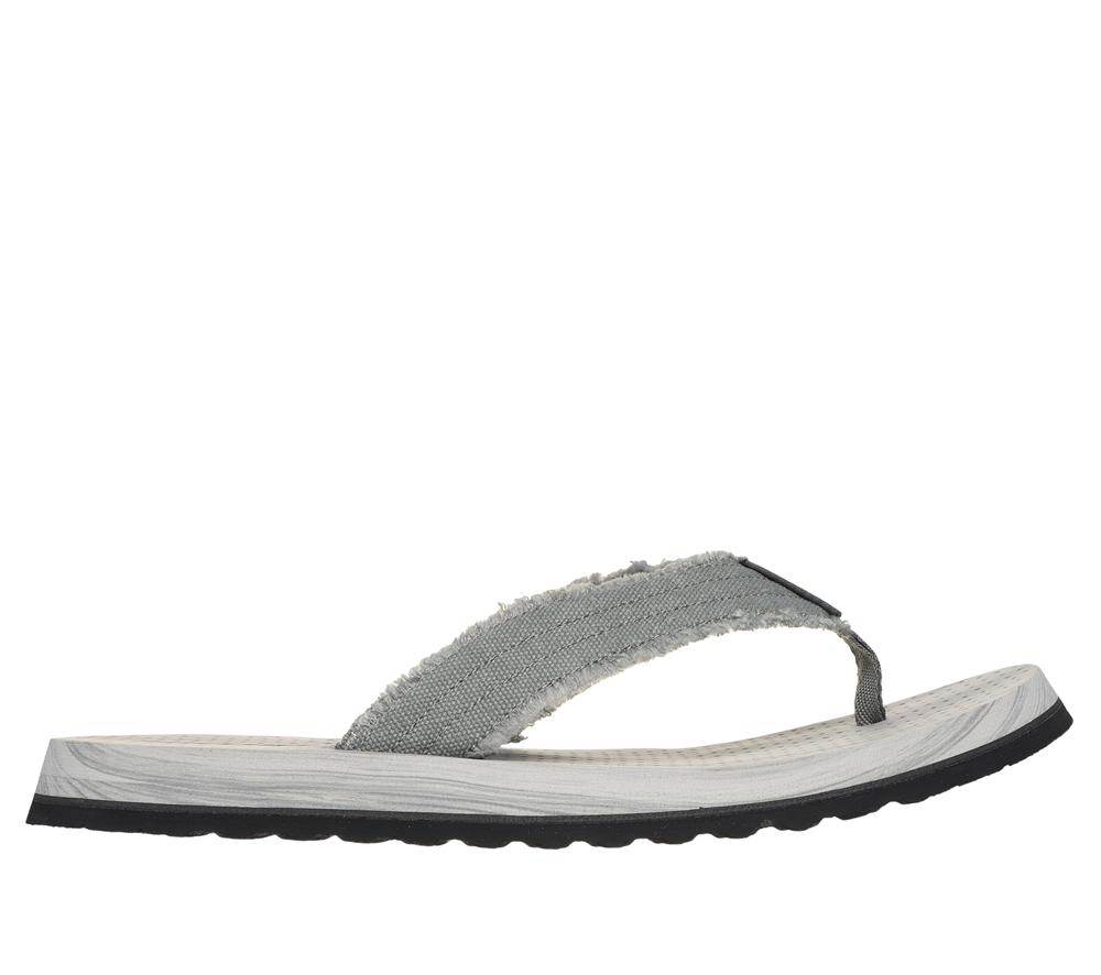 Men Skechers Tantric - Fritz Canvas Shoes Grey  USA |  6587-EBYIZ