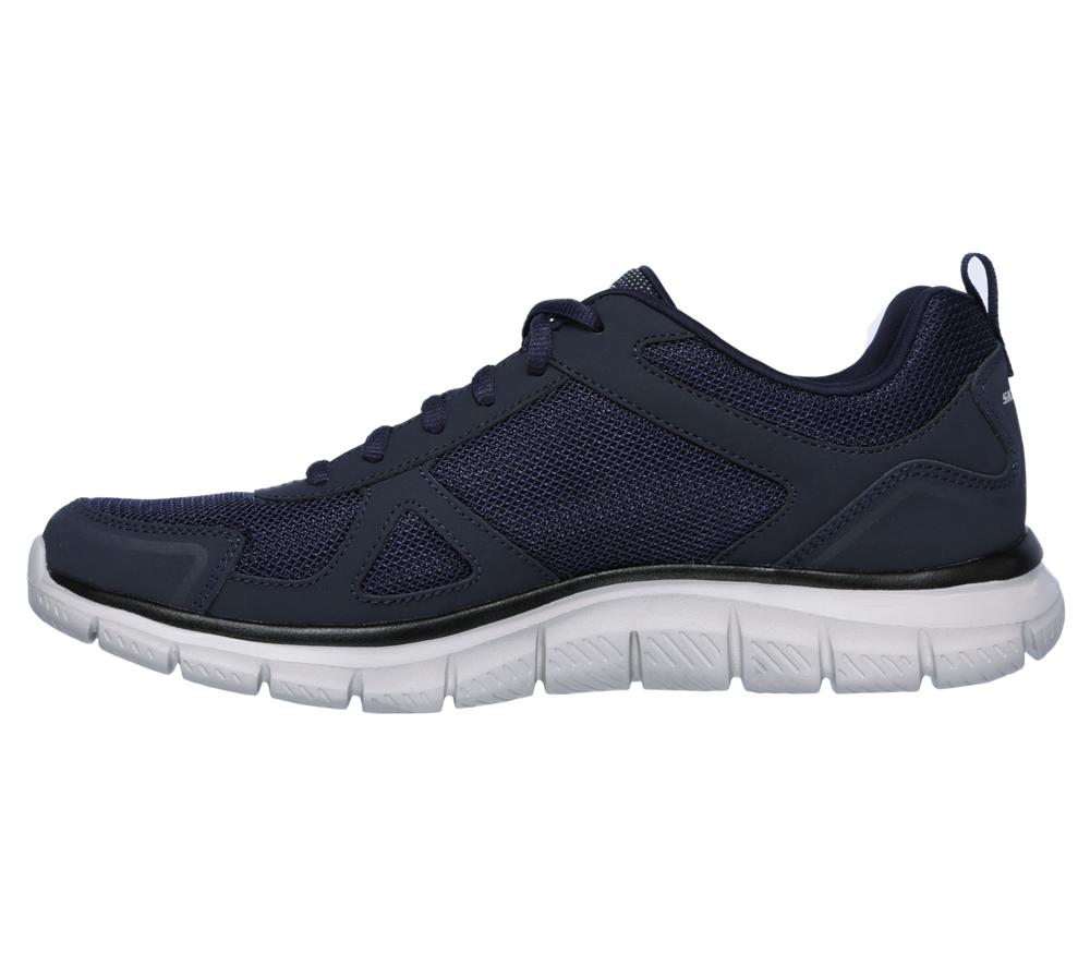 Men Skechers Track Lace Up Navy  USA |  6975-BGIKH