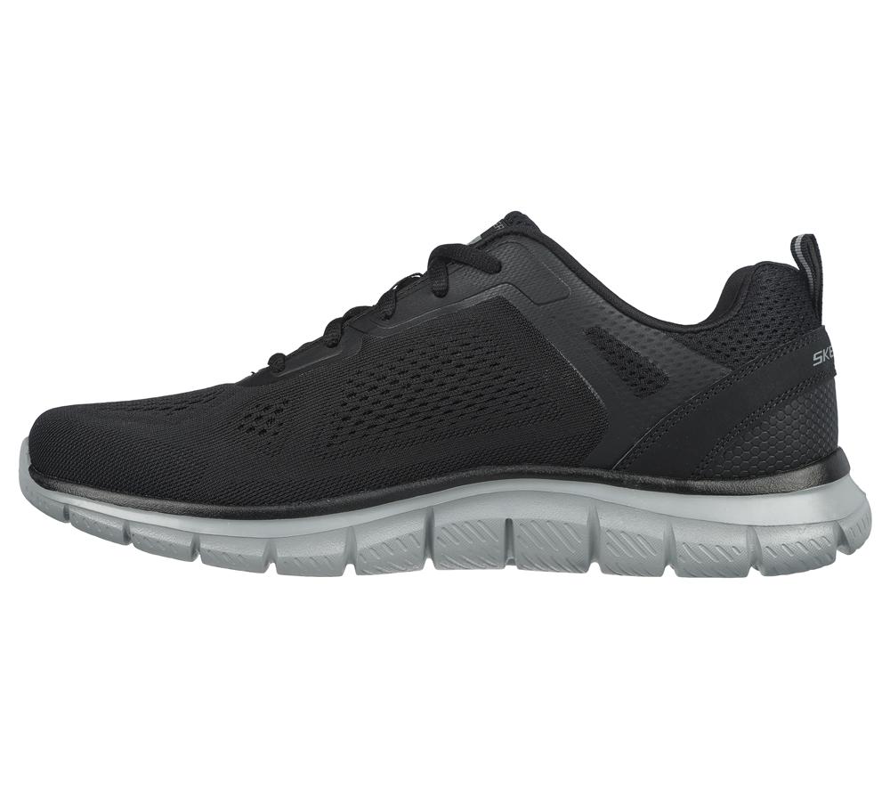 Men Skechers Track - Broader Lace Up Black / Charcoal  USA |  1532-DNHPY