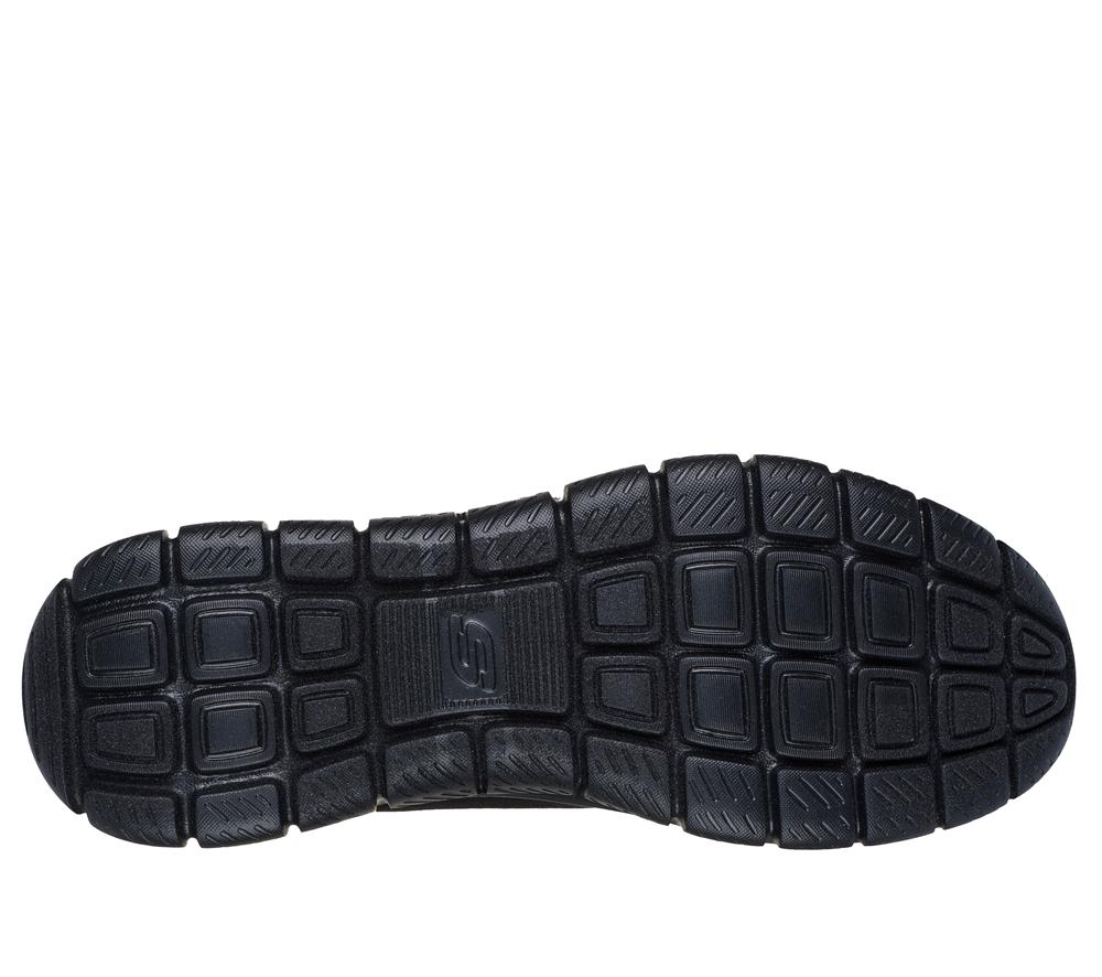 Men Skechers Track - Broader Lace Up Black  USA |  8465-WPARL