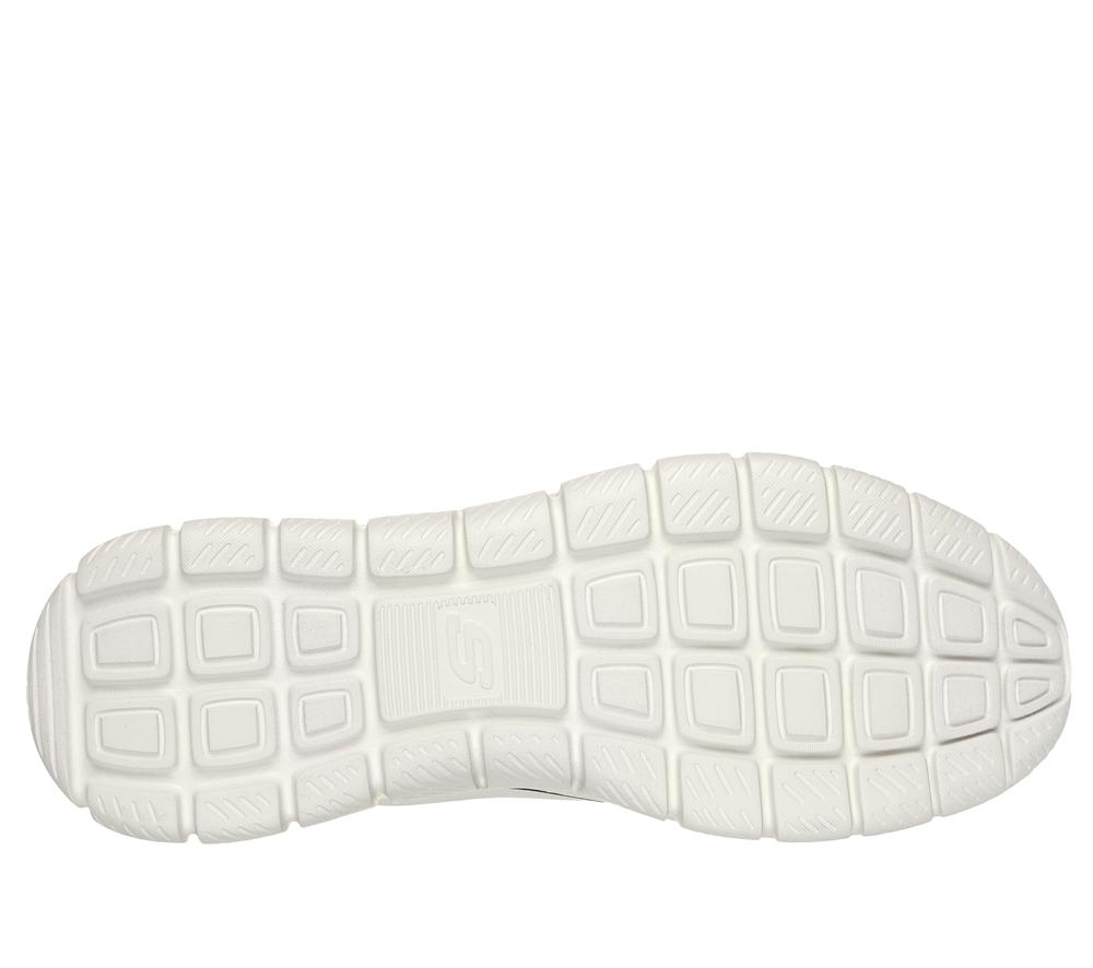 Men Skechers Track - Broader Lace Up Off White / Navy  USA |  1853-ONFWQ