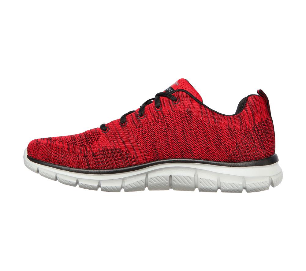 Men Skechers Track - Front Runner Lace Up Red / Black  USA |  6240-EWURV