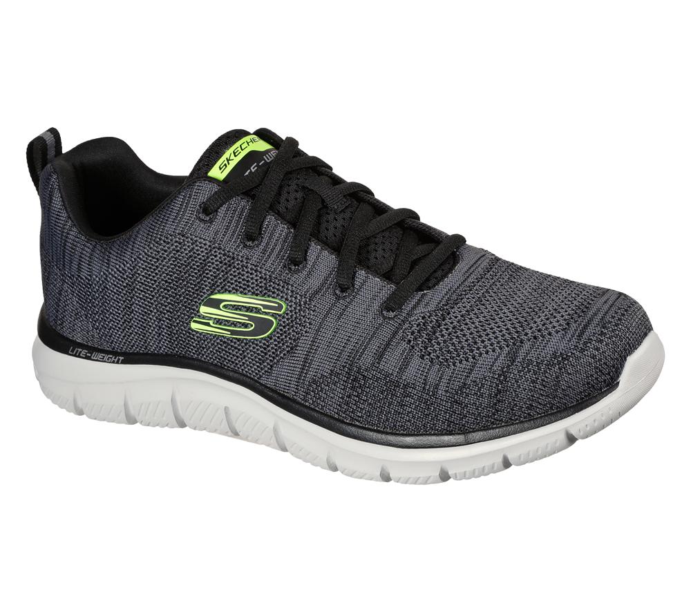 Men Skechers Track - Front Runner Lace Up Charcoal / Black  USA |  6354-ORCSX