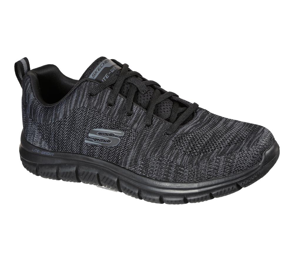 Men Skechers Track - Front Runner Sneakers Black  USA |  7810-QGRJS